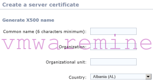selfsigned certificate for vCO