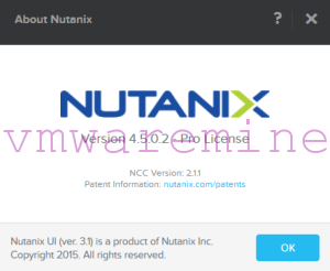 Nutanix cluster version