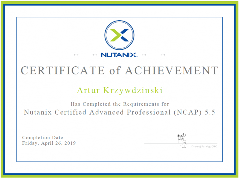 Nutanix NCAP exam passed - Nutanix HCI and hybrid cloud